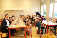 La pause de midi à la...