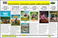 le programme de l'été...